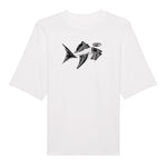 House of Mess: Fish Oversized Tee - Moon Soldier